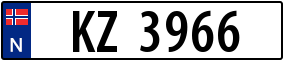 Trailer License Plate